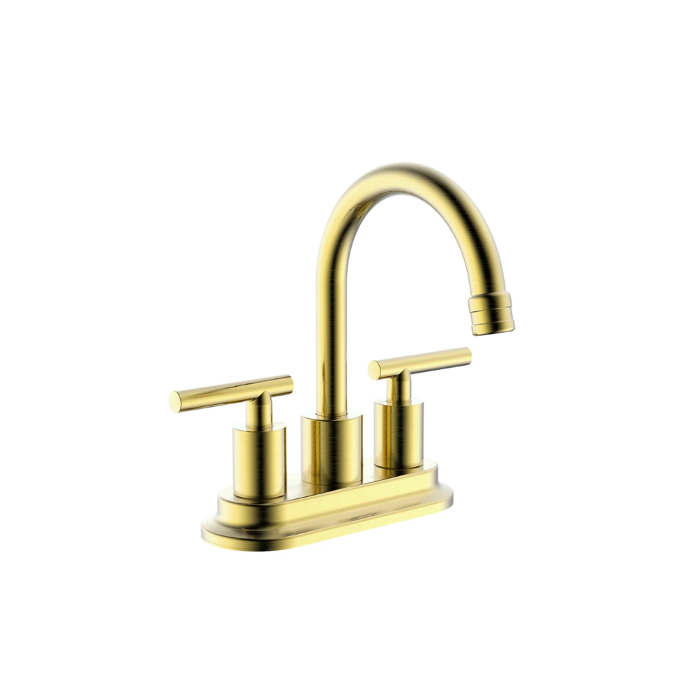 (image for) PELICAN PL-8330 Three Hole Bathroom Faucet - Brushed Gold