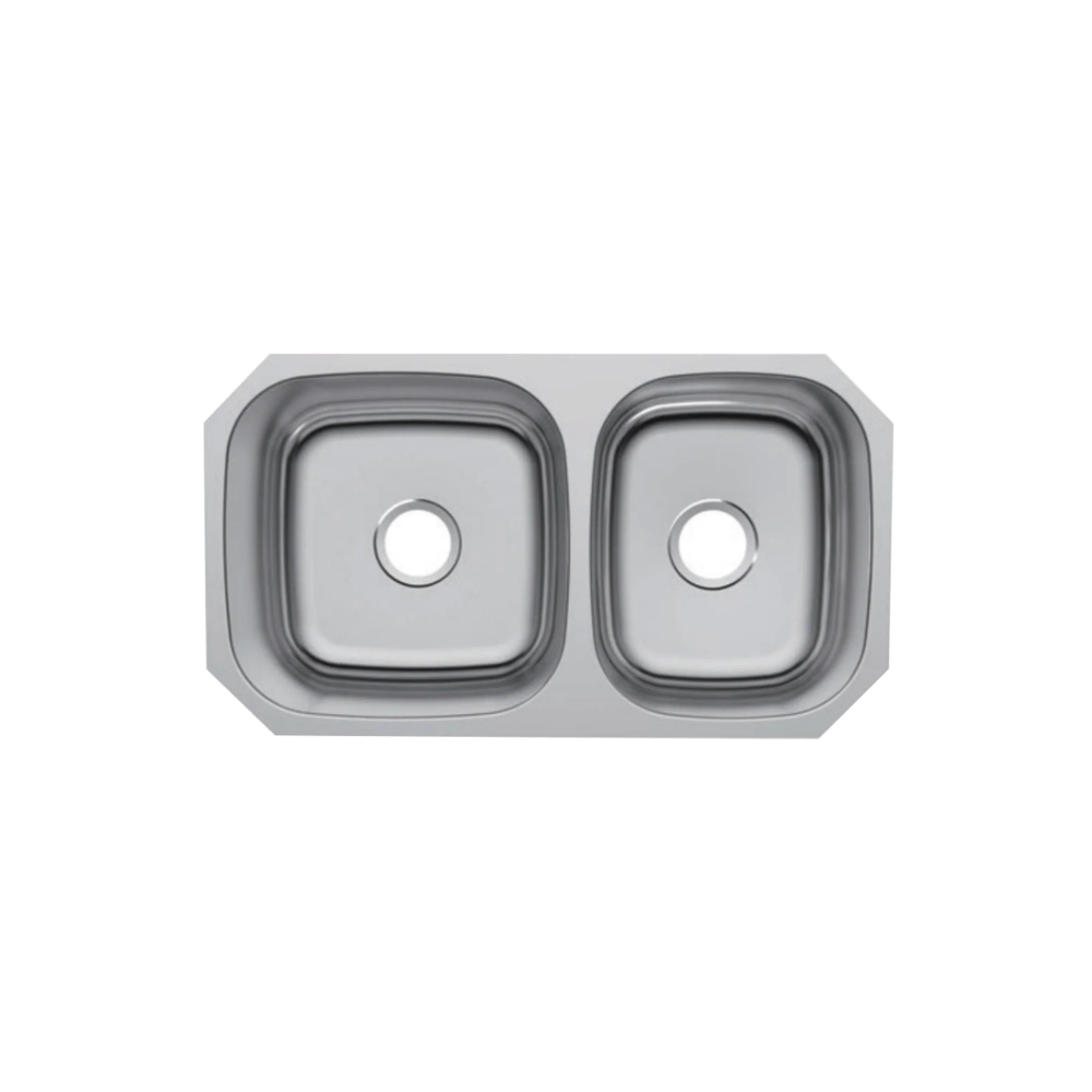 (image for) PELICAN PL-VP6040 16G Stainless Steel Double Bowl Undermount Kitchen Sink 32-1/8\'\' x 18\"