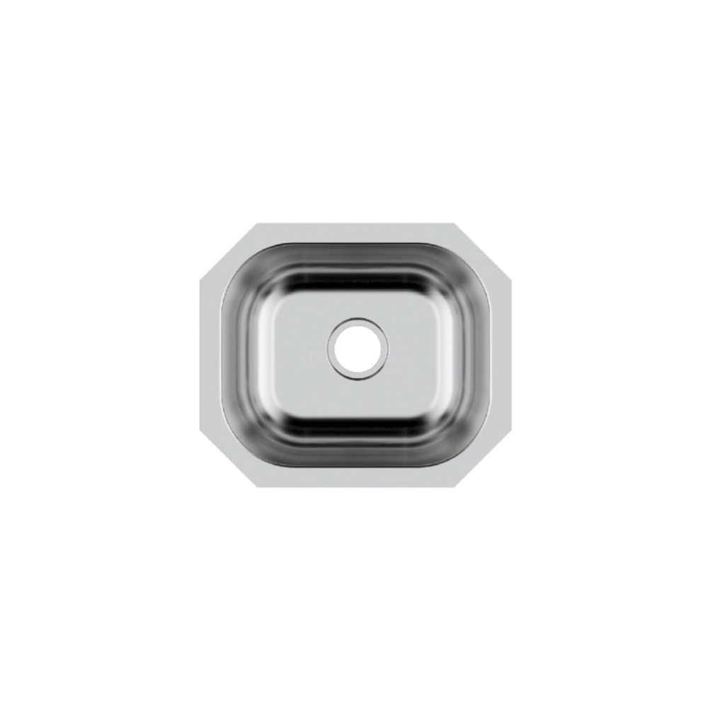 (image for) PELICAN PL-VS1513 18G Stainless Steel Single Bowl Undermount Kitchen Sink 15\'\' x 12-3/4\'\'