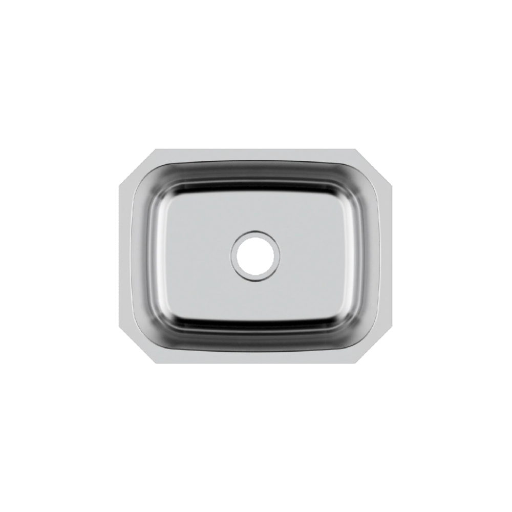 (image for) PELICAN PL-VS2318 18G Stainless Steel Single Bowl Undermount Kitchen Sink 23\'\' x 17-3/4\'\'