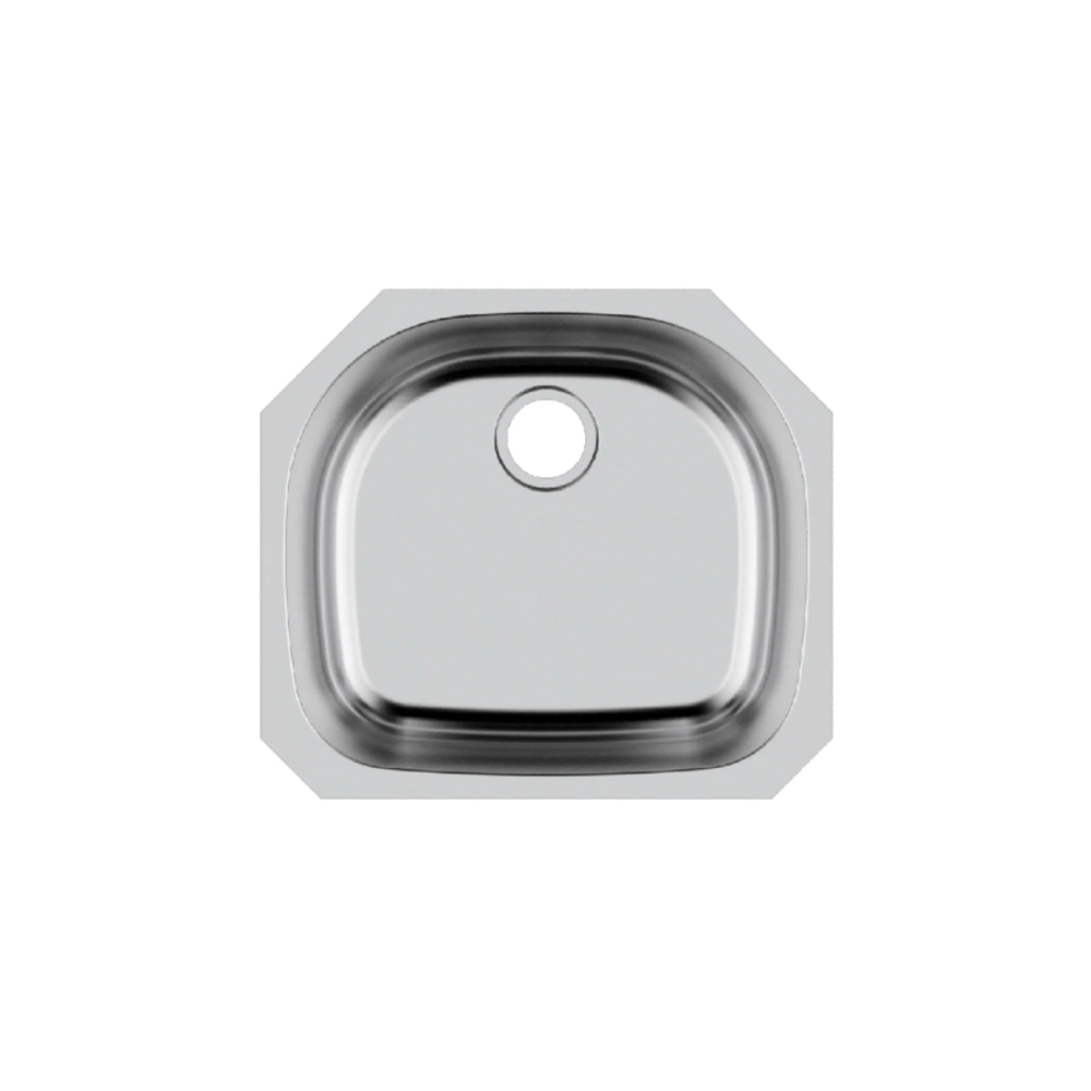 (image for) Pelican PL-VS2321 18G Stainless Steel Single Bowl Undermount Kitchen D Sink 23-1/2\'\' x 21\"