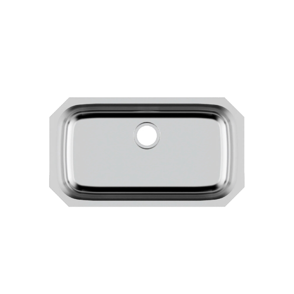 (image for) PELICAN PL-VS3218 18G Stainless Steel Single Bowl Undermount Kitchen Sink 32 1/8\'\' x 18\'\'
