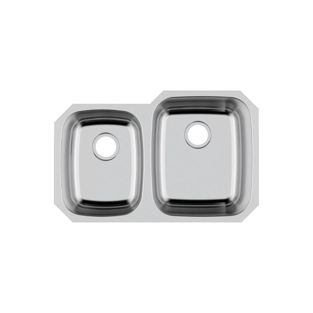 (image for) PELICAN PL-VS4060 18G Stainless Steel Double Bowl Undermount Kitchen Sink 32\'\' x 20-1/2\"