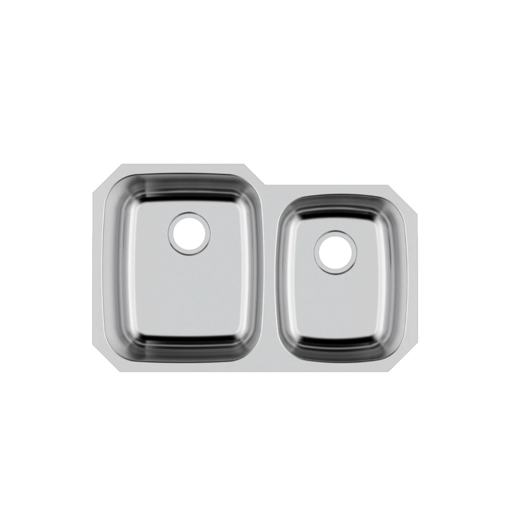 (image for) PELICAN PL-VS6040 18G Stainless Steel Double Bowl Undermount Kitchen Sink 32\'\' x 20-1/2\"