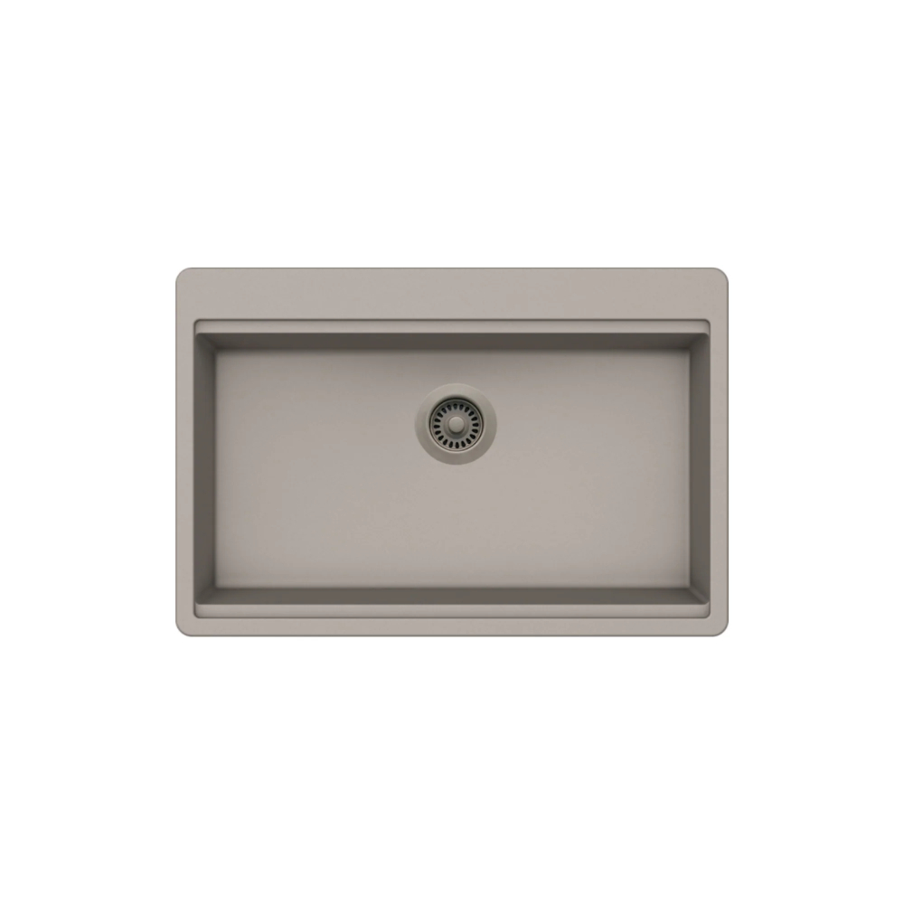 (image for) PELICAN PL-WS400 33\" x 22\" x 9 1/2\" Granite Composite Workstation Style Sink - Concrete
