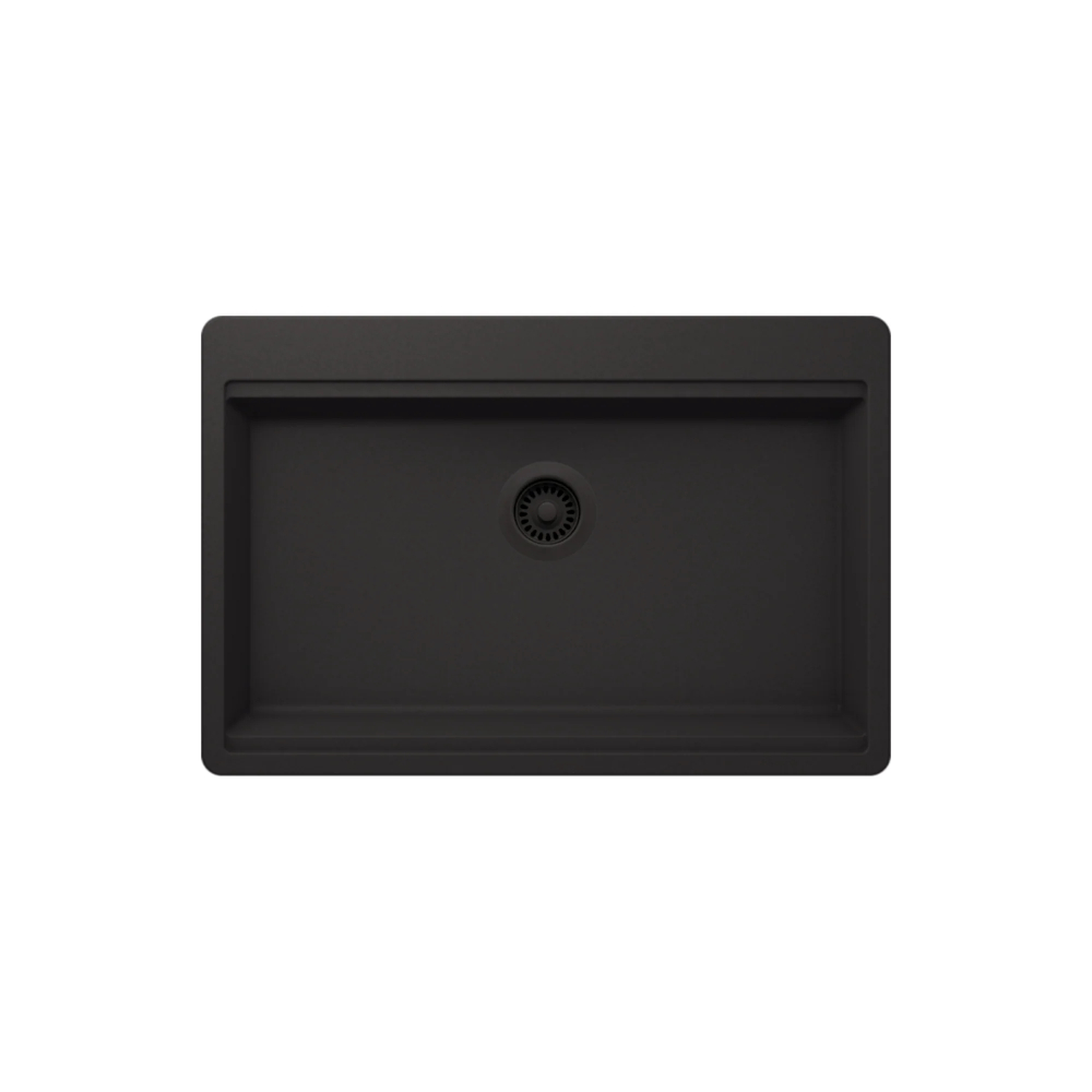 (image for) PELICAN PL-WS400 33\" x 22\" x 9 1/2\" Granite Composite Workstation Style Sink - Onyx