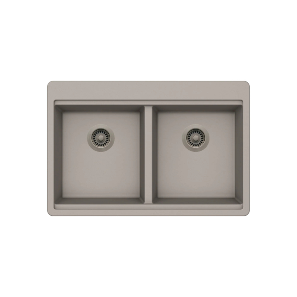 (image for) PELICAN PL-WS500 33\" x 22\" x 9 1/2\" Granite Composite Workstation Style Sink - Concrete