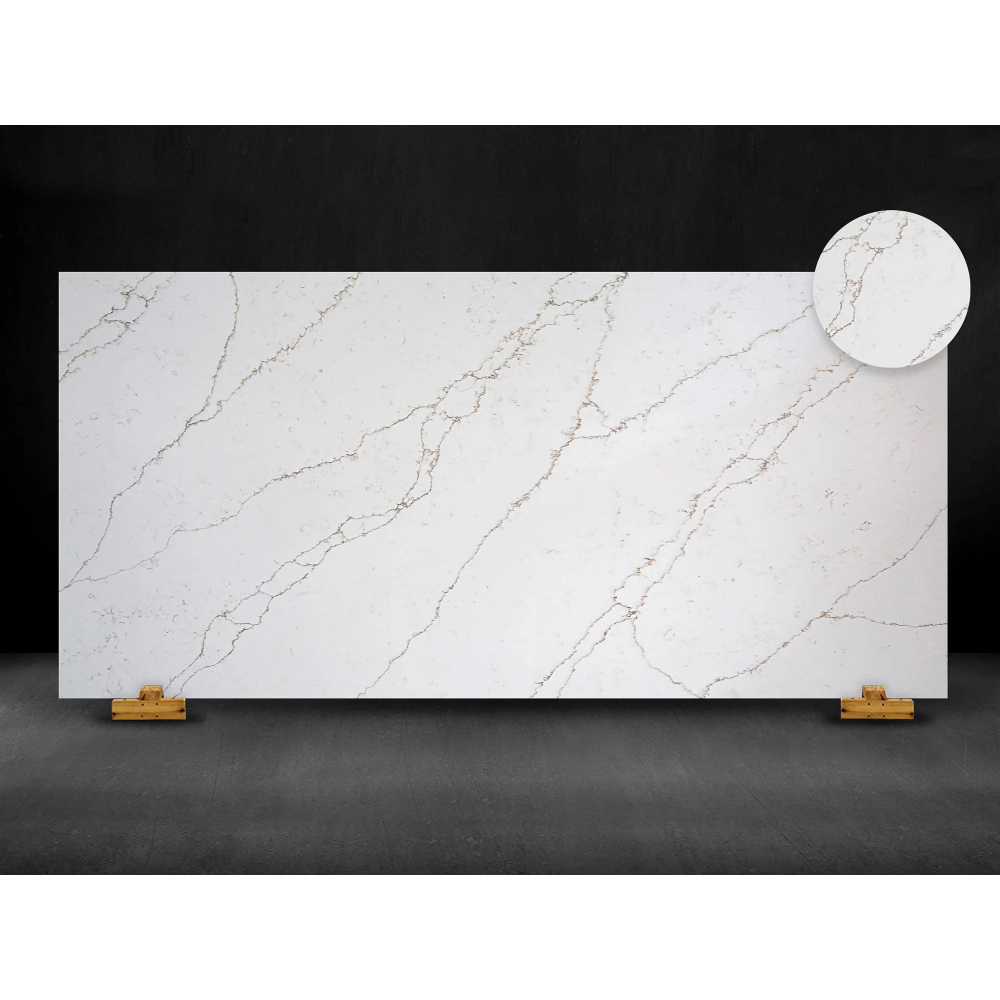 (image for) SOLSTONE Quartz Full Slab 126\" x 63\" 3cm - Venezia