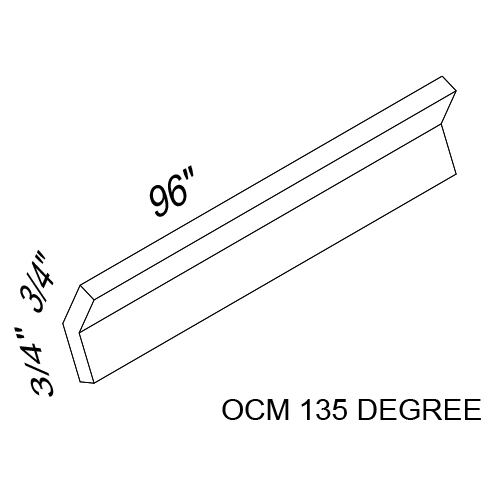 (image for) Brae 8\' Outside Corner Molding 135 Degree - BRA-OCM135