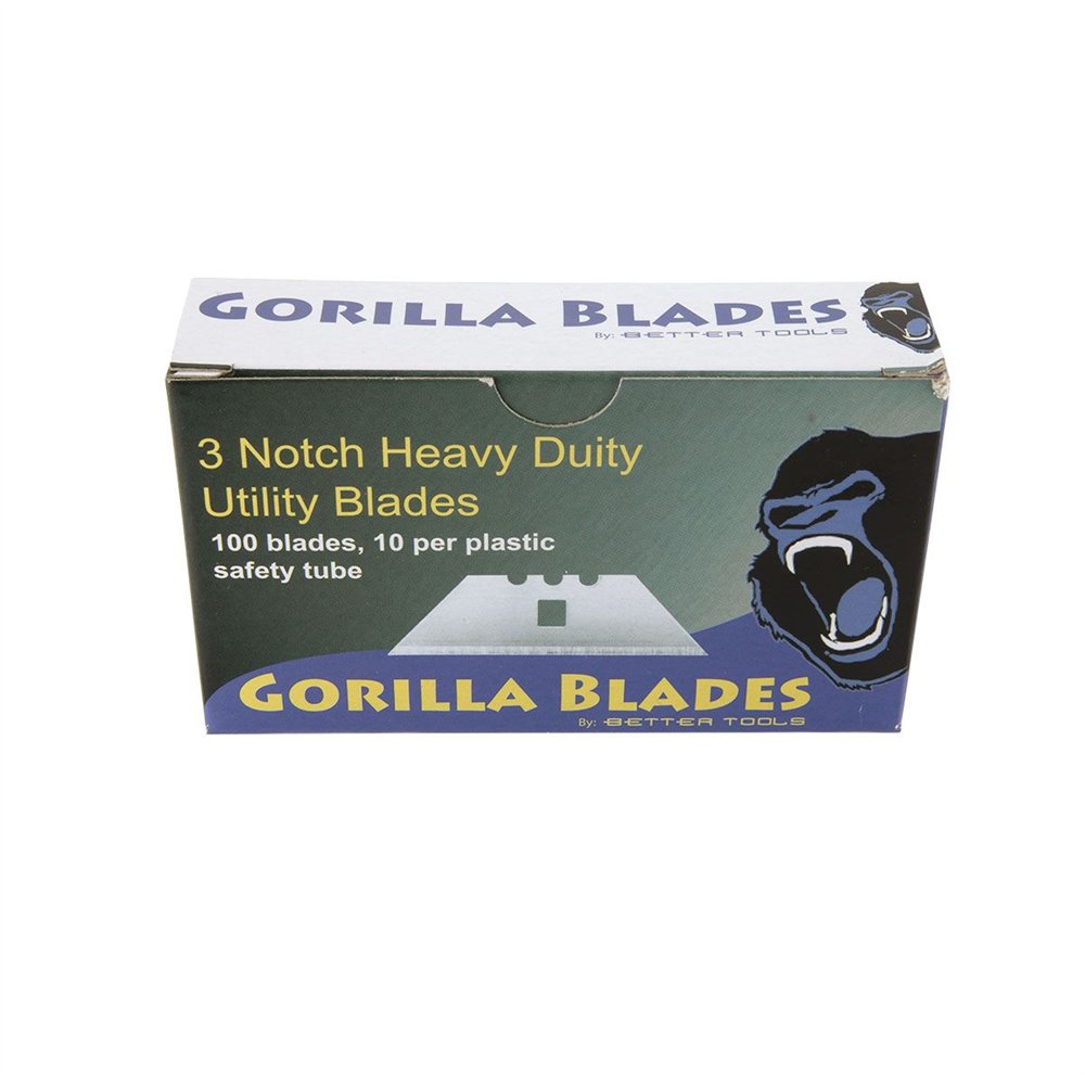 (image for) Better Tools 20209 3 Notch Heavy Duty Utility Blades - 10 Pack