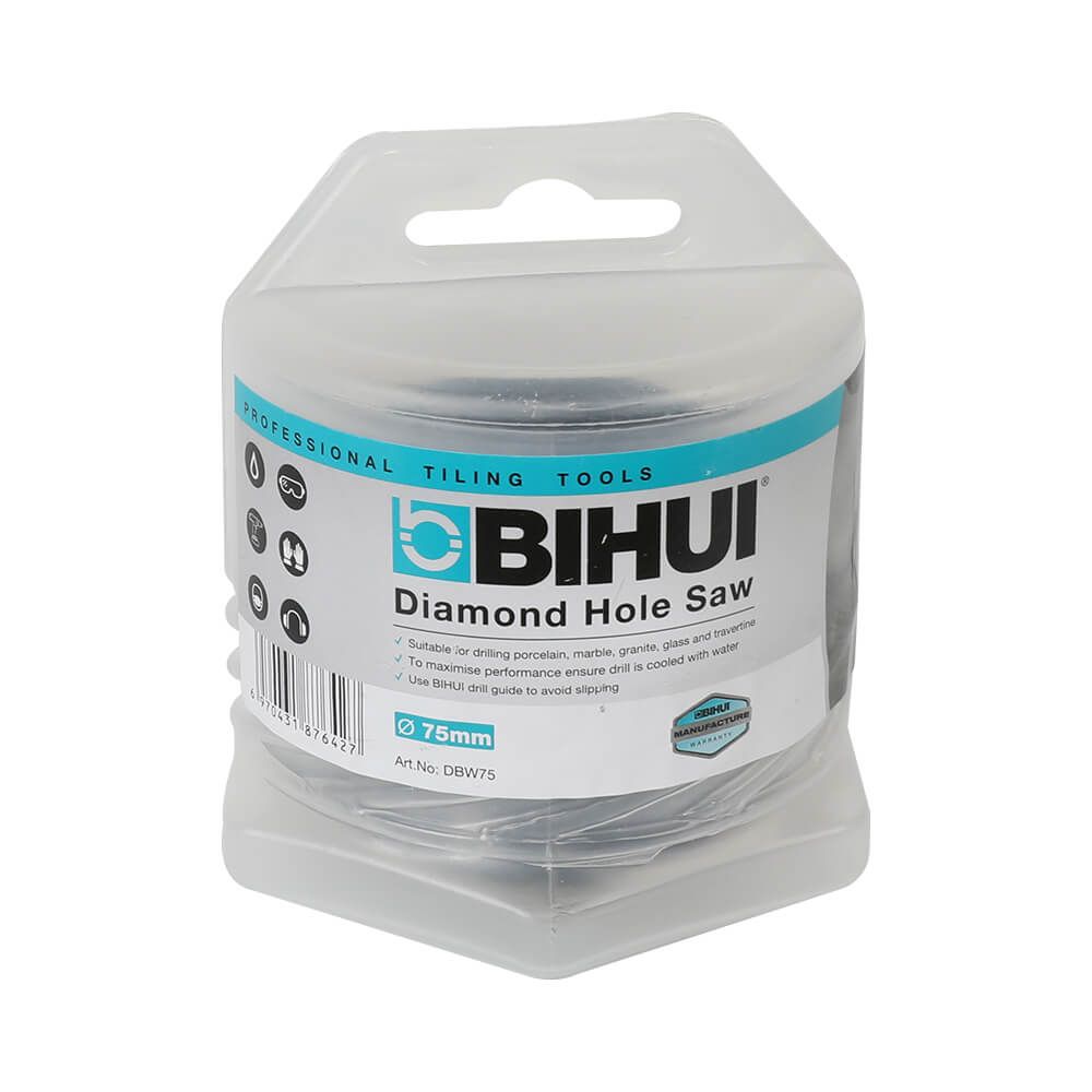 (image for) BIHUI DBW75 Electroplated Quick Change Diamond Drill Bit - 3"