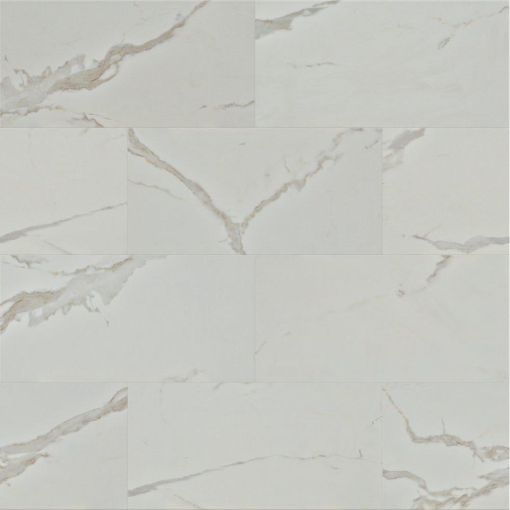 (image for) Primo WoodTile 12\" x 24\" Waterproof Laminate Plank - Calacatta Gold PT839CG-P