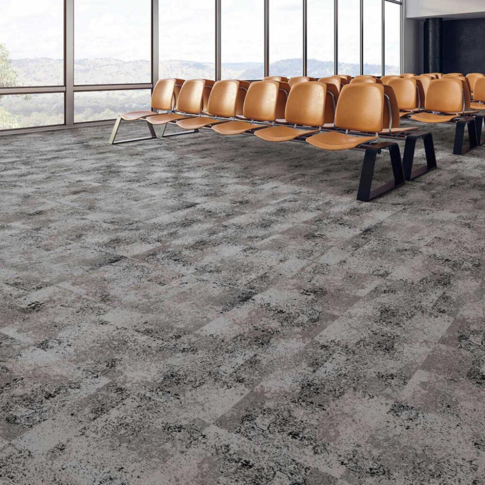 Next Floor Quarry 19.7" x 19.7" Solution-Dyed Nylon Carpet Tiles - Chromium NF726001 Next Floor Quarry 19.7" x 19.7" Solution-Dyed Nylon Carpet Tiles - Chromium NF726001