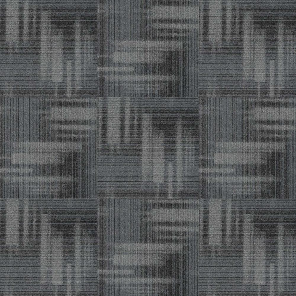 (image for) Next Floor Bandwidth 19.7\" x 19.7\" Solution-Dyed Nylon Carpet Tiles - Eclipse NF883010