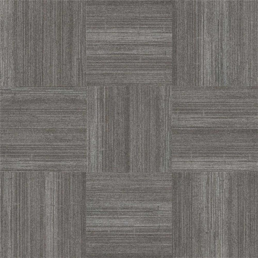 (image for) Next Floor Content Plus 19.7\" x 39.4\" Solution-Dyed Nylon Carpet Tiles - Flannel NF706014