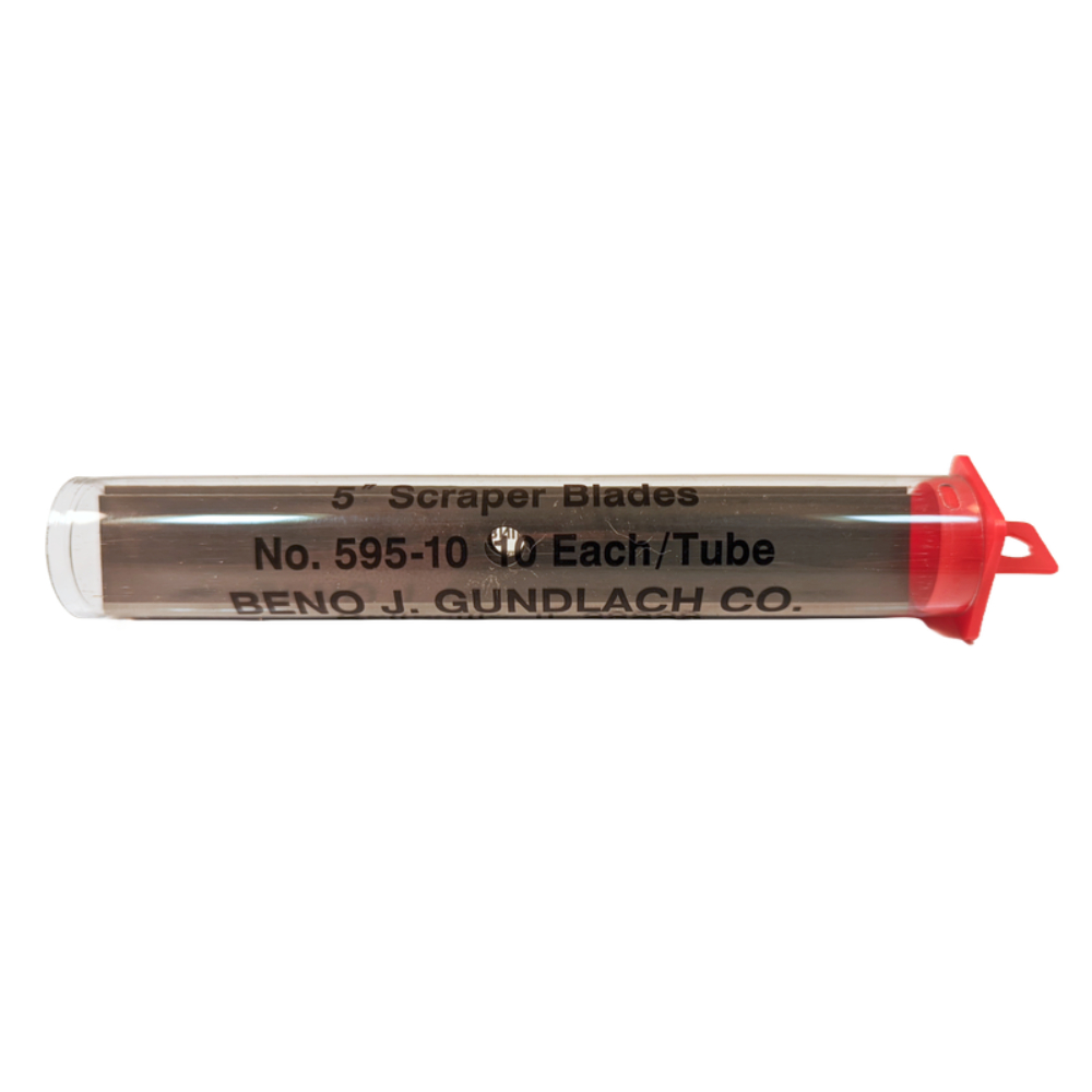 (image for) GUNDLACH 595-10 5\" Scraper Blades - 10 Per Tube