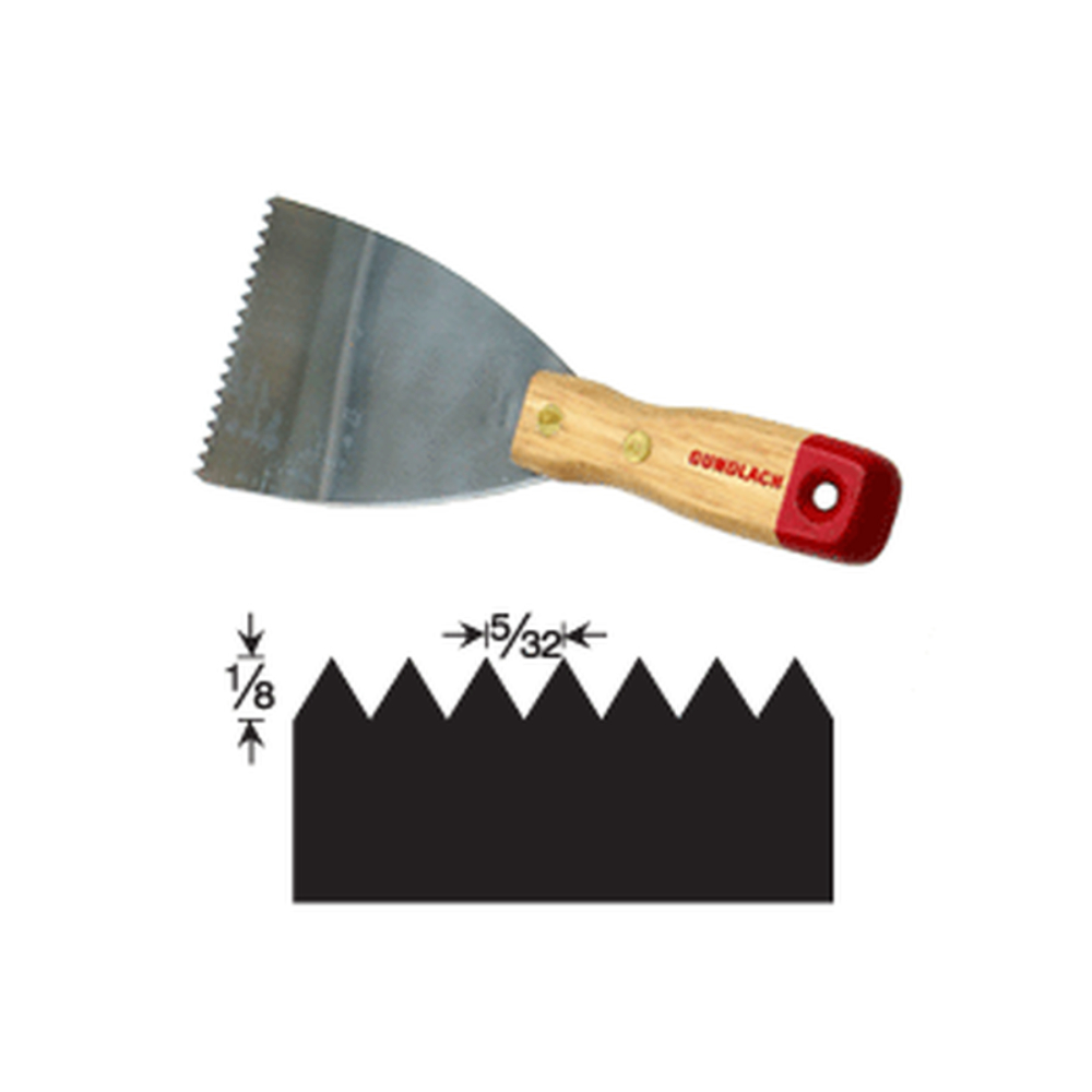 (image for) GUNDLACH 93 3\" Wide Economy Notched Scraper