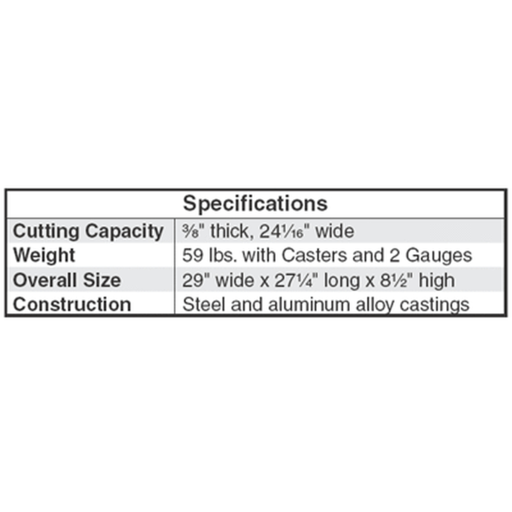 GUNDLACH H-24 24" Tile Cutter w/ Casters GUNDLACH H-24 24" Tile Cutter w/ Casters