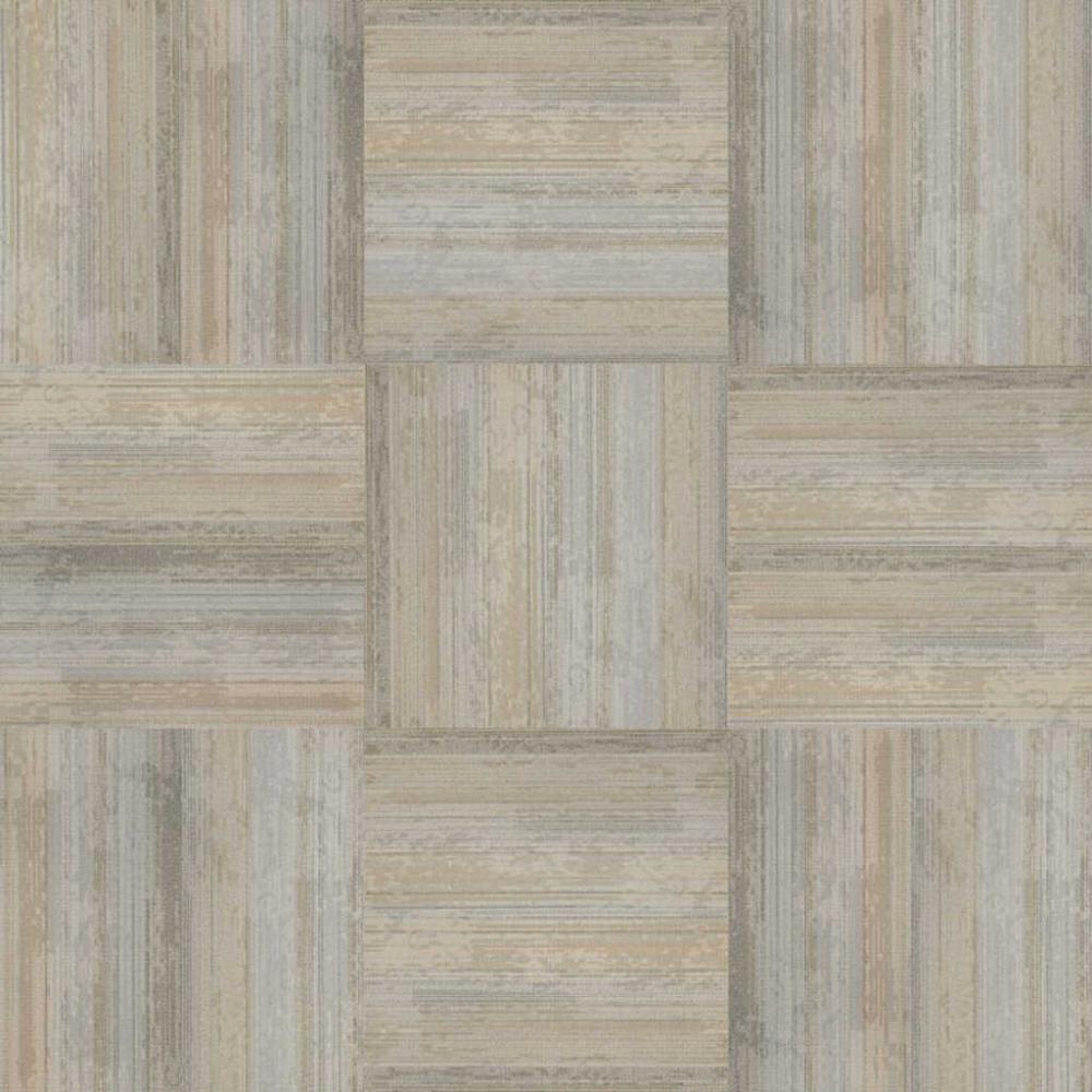 (image for) Next Floor Element 19.7\" x 39.4\" Solution-Dyed Twisted Polypropylene Carpet Tiles - Camel NF764001