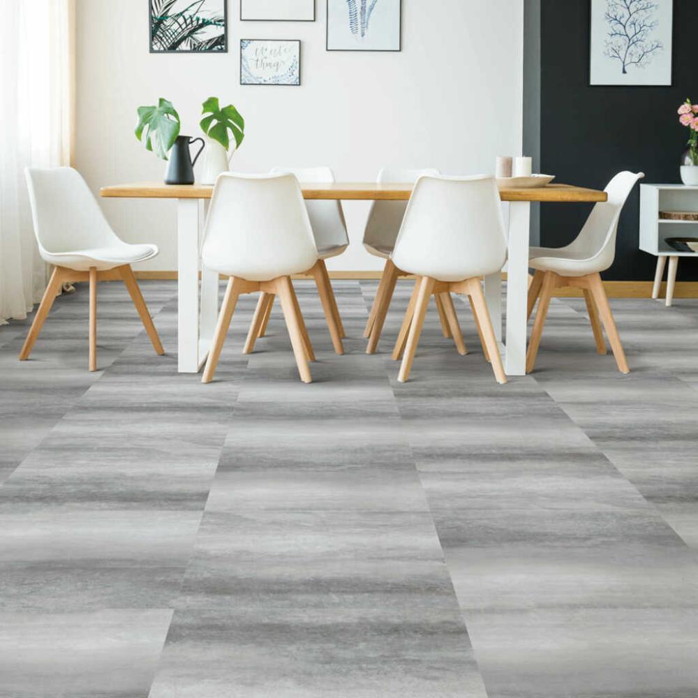 Next Floor Patina 18" x 24" Luxury Vinyl Tile DB - Silver Stria - 419 006 Next Floor Patina 18" x 24" Luxury Vinyl Tile DB - Silver Stria - 419 006