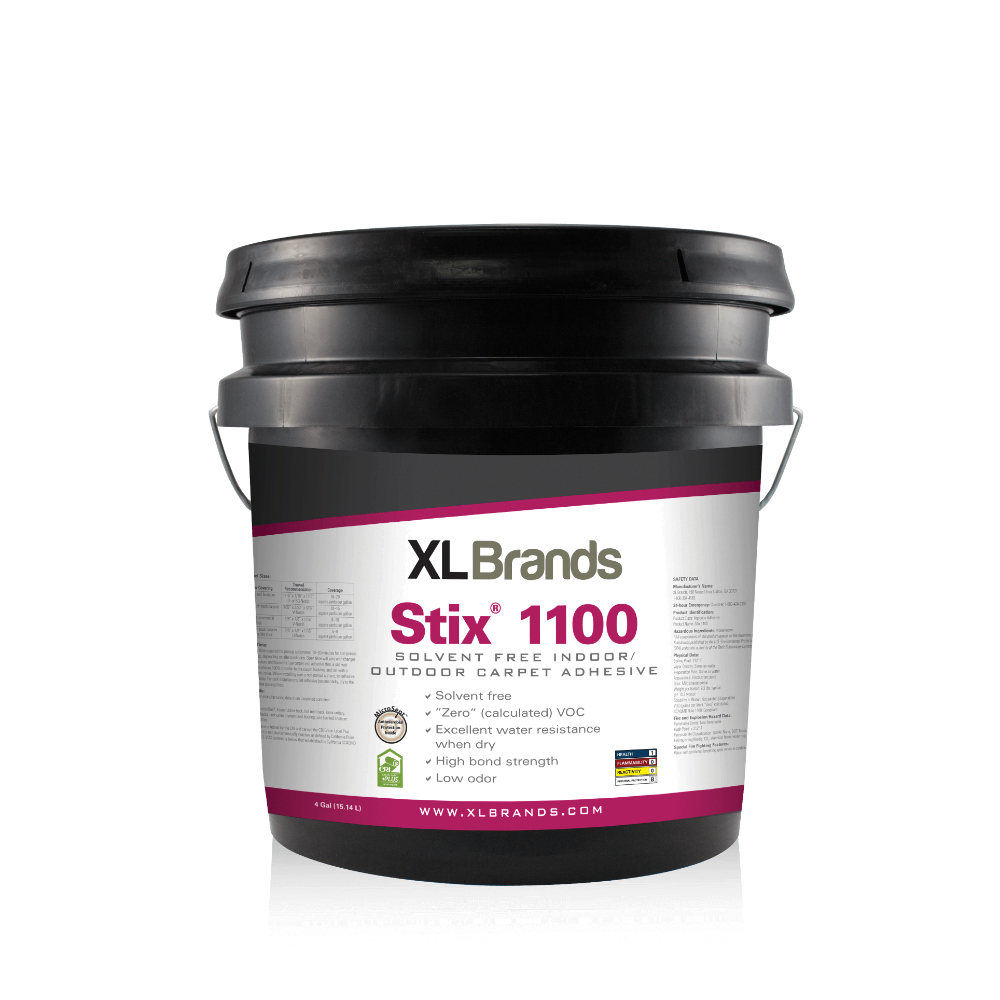 (image for) XL Brands Stix 1100 Solvent Free Indoor/Outdoor Carpet Adhesive - 4 Gal