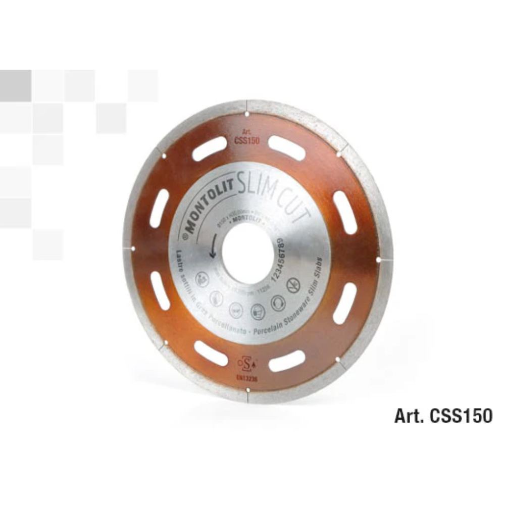 MONTOLIT CSS150 6" Slim Cut Continuous Rim Blade