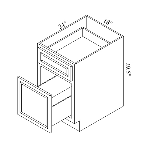 (image for) Brae 18\" Deck Drawer Base Cabinet - BRA-DBD18