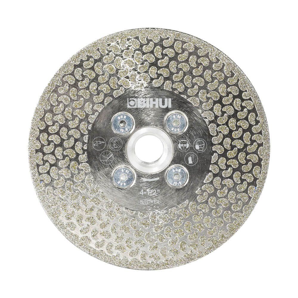 (image for) BIHUI DCWME115A Electroplated Diamond Cup Wheel - 4.5\"