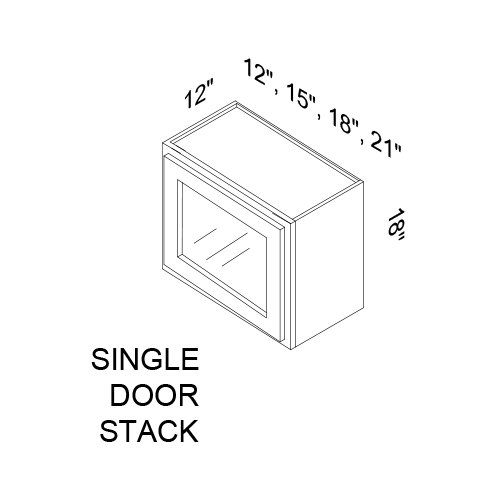 Decorative Stacker Wall Cabinets