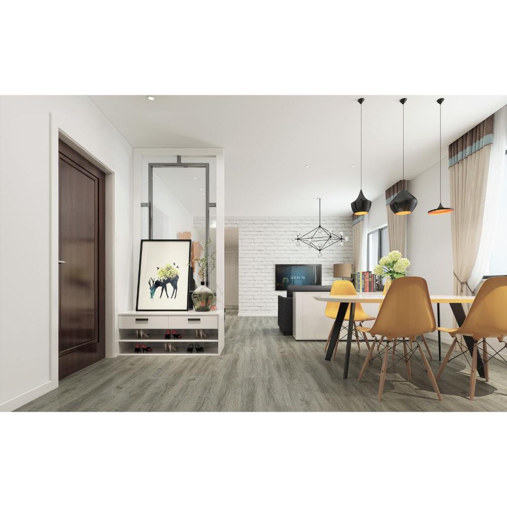 LIONS FLOOR Versa 7" x 48" SPC Vinyl Plank - Bergen Smoke - LI-W04