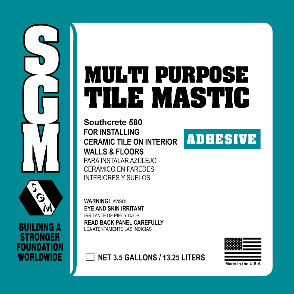 (image for) SGM MTMC2 Southcrete 580 Multi-Purpose Tile Mastic - 1 Gal.