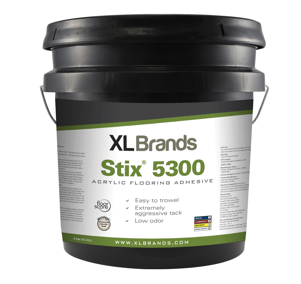 XL Brands 5300 Acrylic Flooring Adhesive - 4 Gal