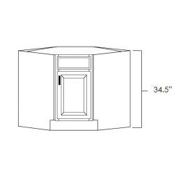 Diagonal Corner Sink Base Cabinets