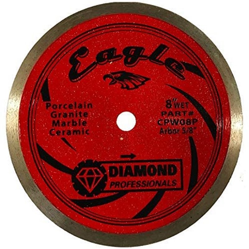 Diamond Professionals CPW08P Eagle 8\" Premium Wet Saw Blade - Platinum Series
