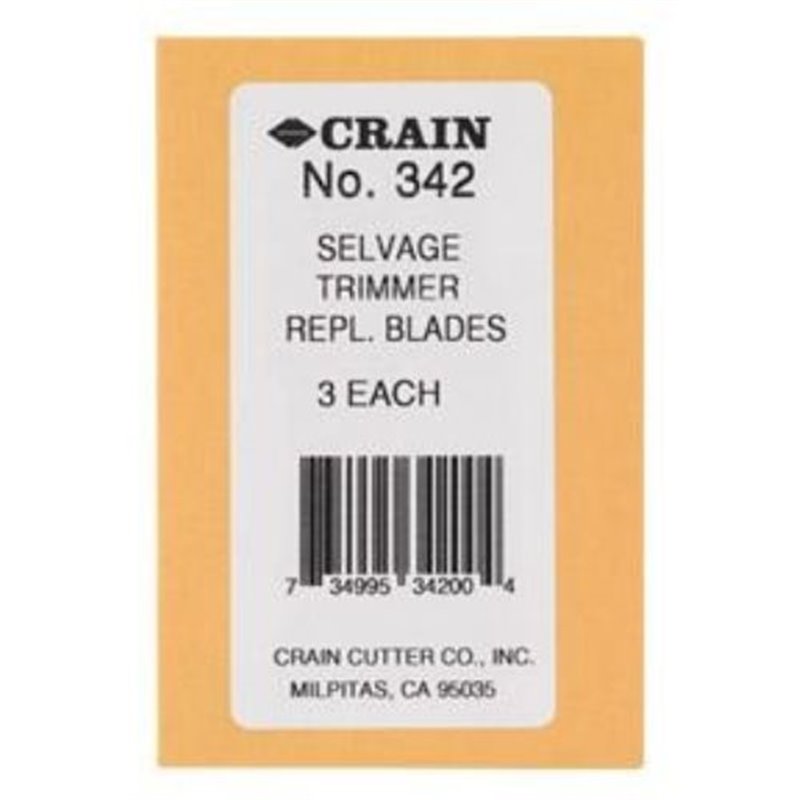 Crain 342 Selvage Edge Trimmer Replacement Blades - 3 Pack