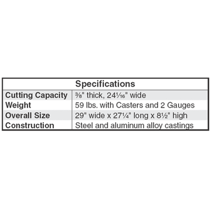 Gundlach H-24-3 24" Tile Cutter Replacement Upper Blade for H-24 Tile Cutter