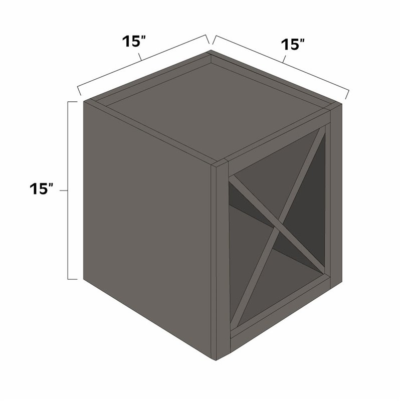 West Point Grey 15\" x 12\" x 15\" Wine Storage Cube - WPG-WINESC1515