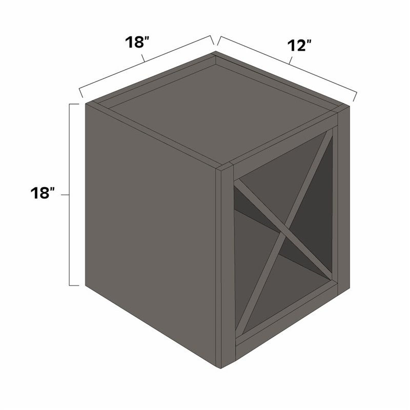 West Point Grey 18\" x 12\" x 18\" Wine Storage Cube - WPG-WINESC1818