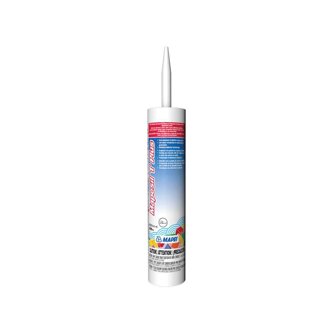 Mapei Mapesil T Plus 100%-Silicone Sealant for Heavy Traffic and Movement Joints - 10.1 Oz. Tube