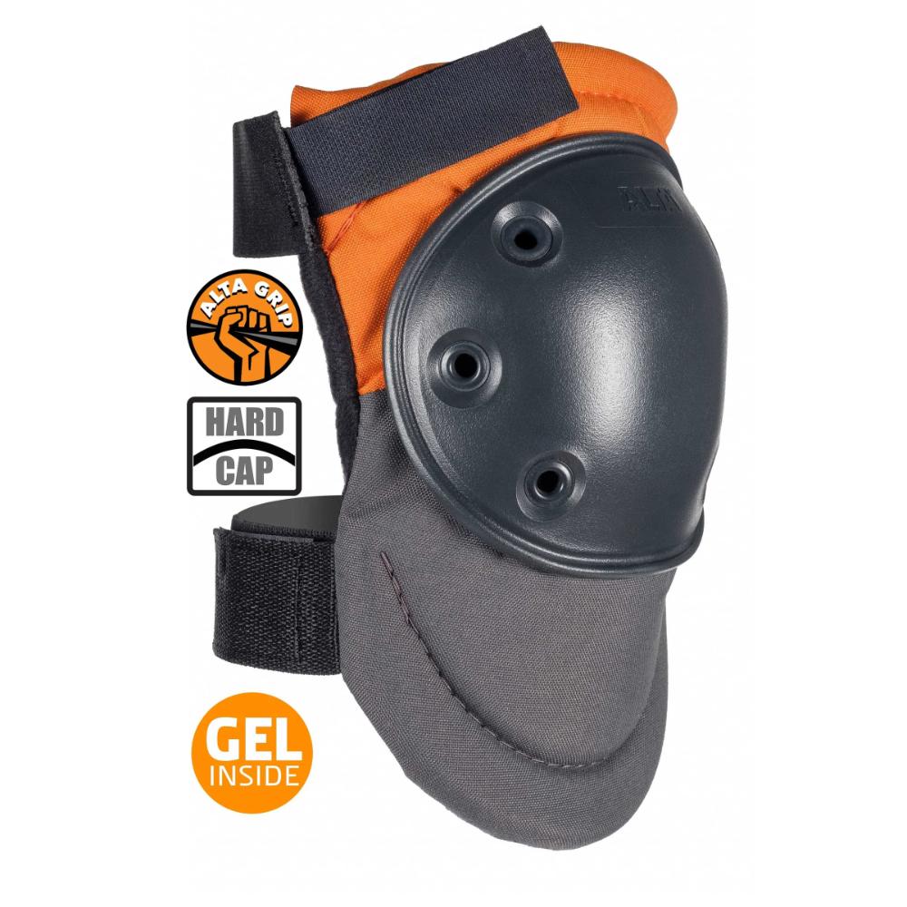 (image for) ALTA 50950.50 AltaPRO Hard Cap Industrial Gel Insert Knee Pads- AltaGrip Orange & Gray