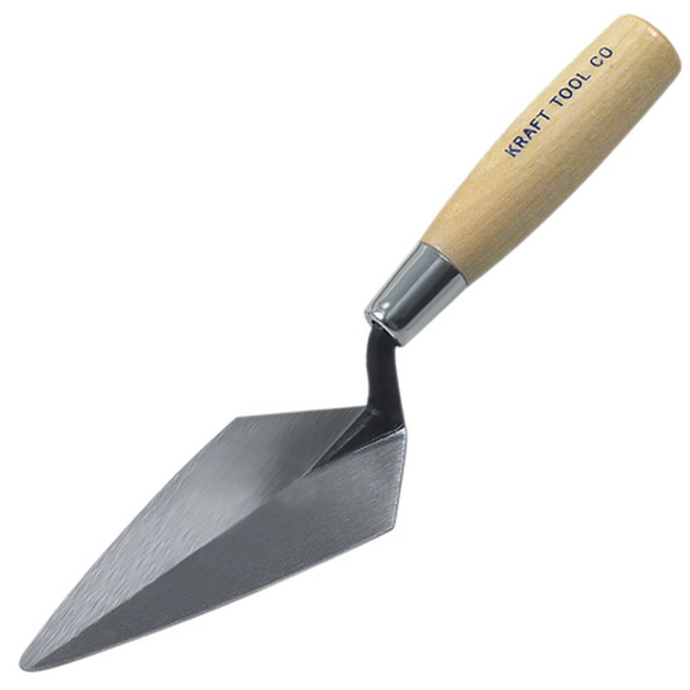 Kraft Tool AR421 4-1/2" Archaeology Pointing Trowel w/Wood Handle