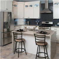 (image for) White Shaker 24" Angle End Base Cabinet - AMCWS-BA24