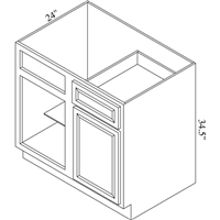 Brae 39" - 42" Blind Corner Base Cabinet - BRA-BBC39-42