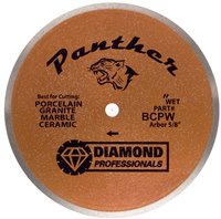 Diamond Professionals BCPW08 The Panther 8" Standard Wet Saw Blade - Bronze Series
