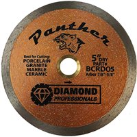 Diamond Professionals BCRD05 The Panther 5" Standard Wet/Dry Saw Blade - Bronze Series