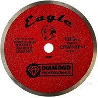 Diamond Professionals CPW10P-1 Eagle 10" Premium Wet Saw Blade 1" Arbor - Platinum Series
