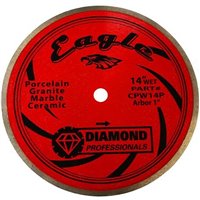 Diamond Professionals CPW14P Eagle 14" Premium Wet Saw Blade 1" Arbor - Platinum Series