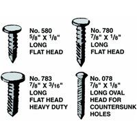 Crain 078 7/8" x 1/8" Long Oval Head Aluminum Drives - 1 Lb. Jar