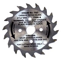 Crain 787 3 3/8" Toe-Kick Carbide-Tipped Saw Blade