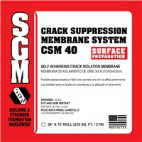 SGM CSM40 Crack Suppression Membrane System - 225 Ft. Roll